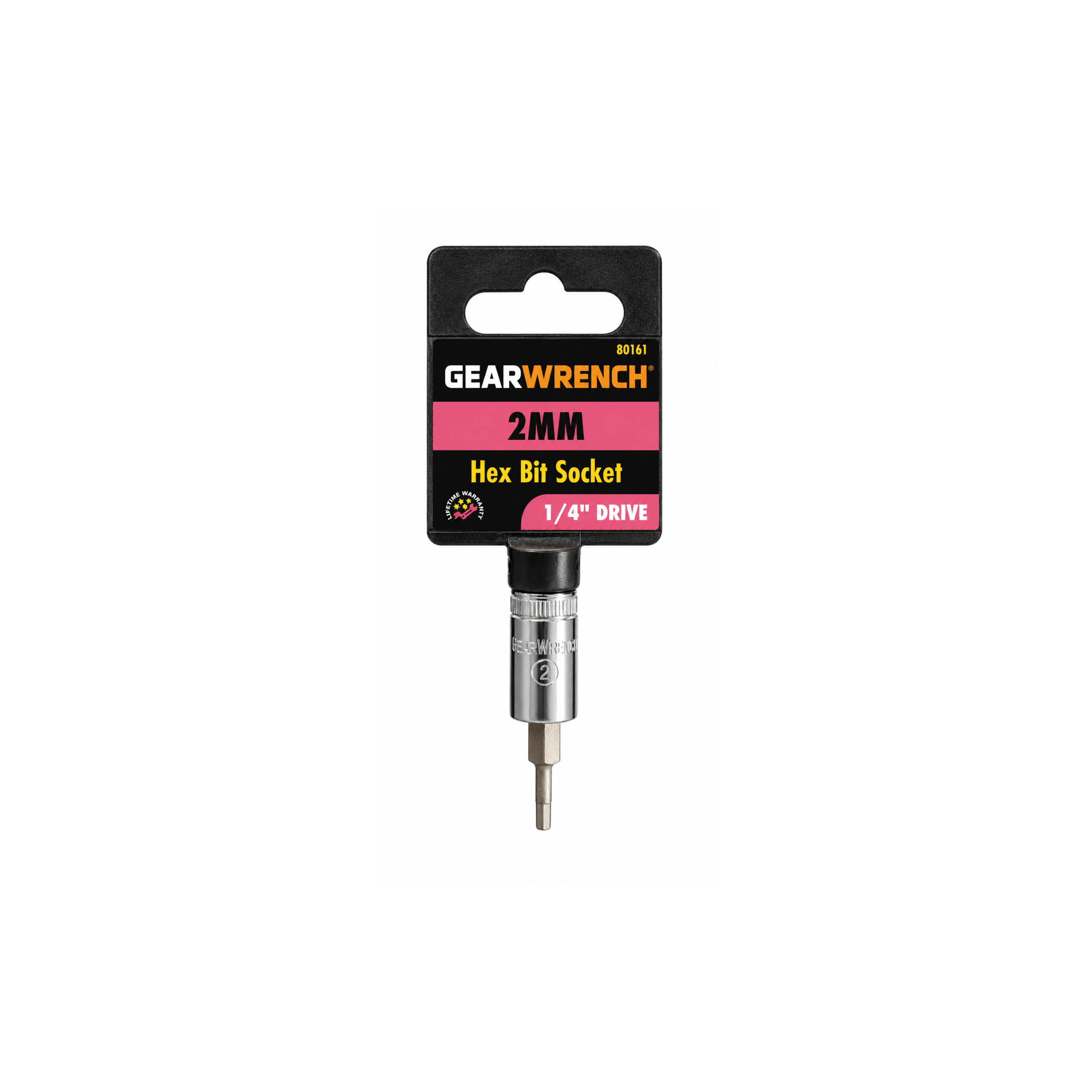 GEARWRENCH 2mm Hex Bit Socket, 1/4" Drive (Model 80161)