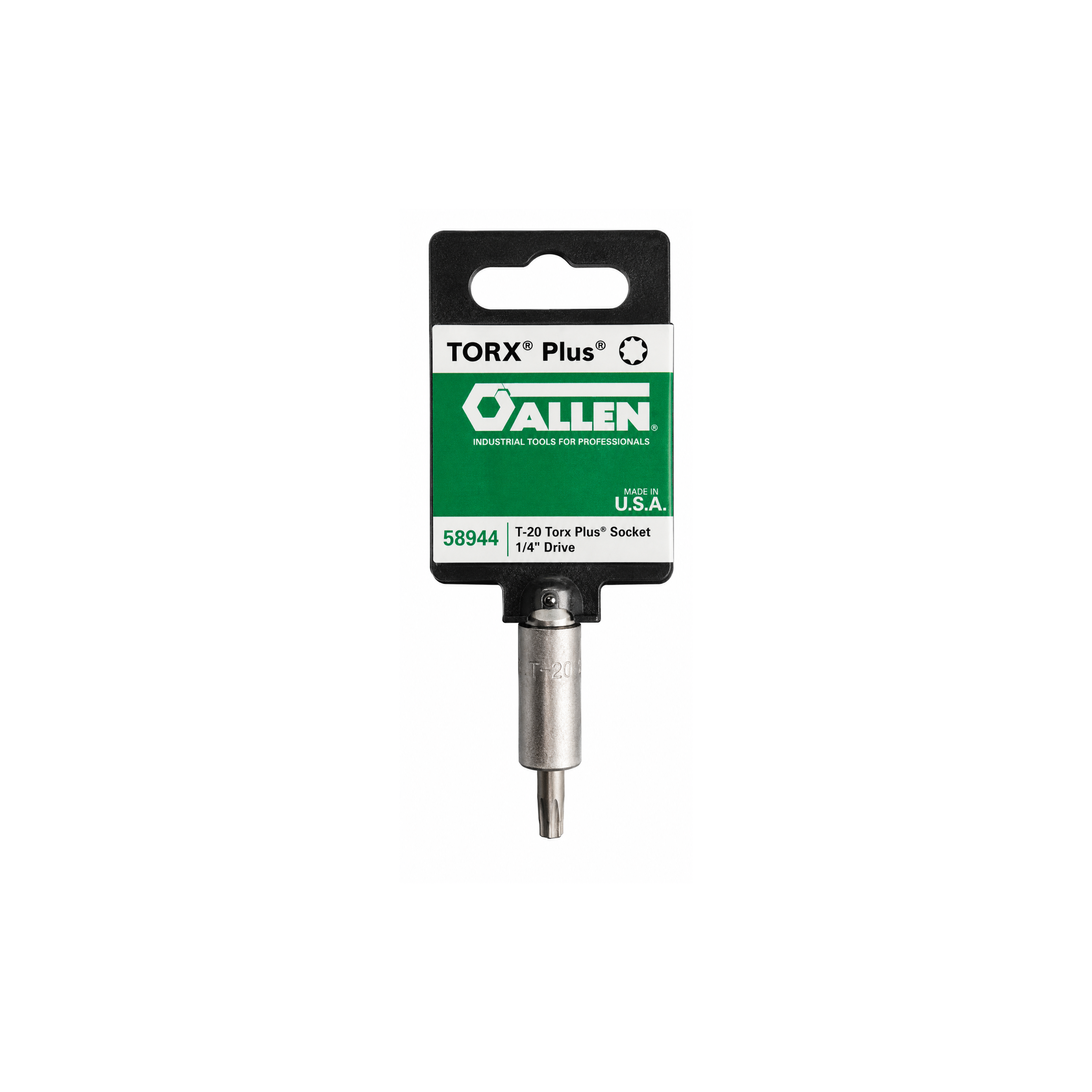 Allen T27 Torx Plus Socket, 1/4" Drive (Model 58944)