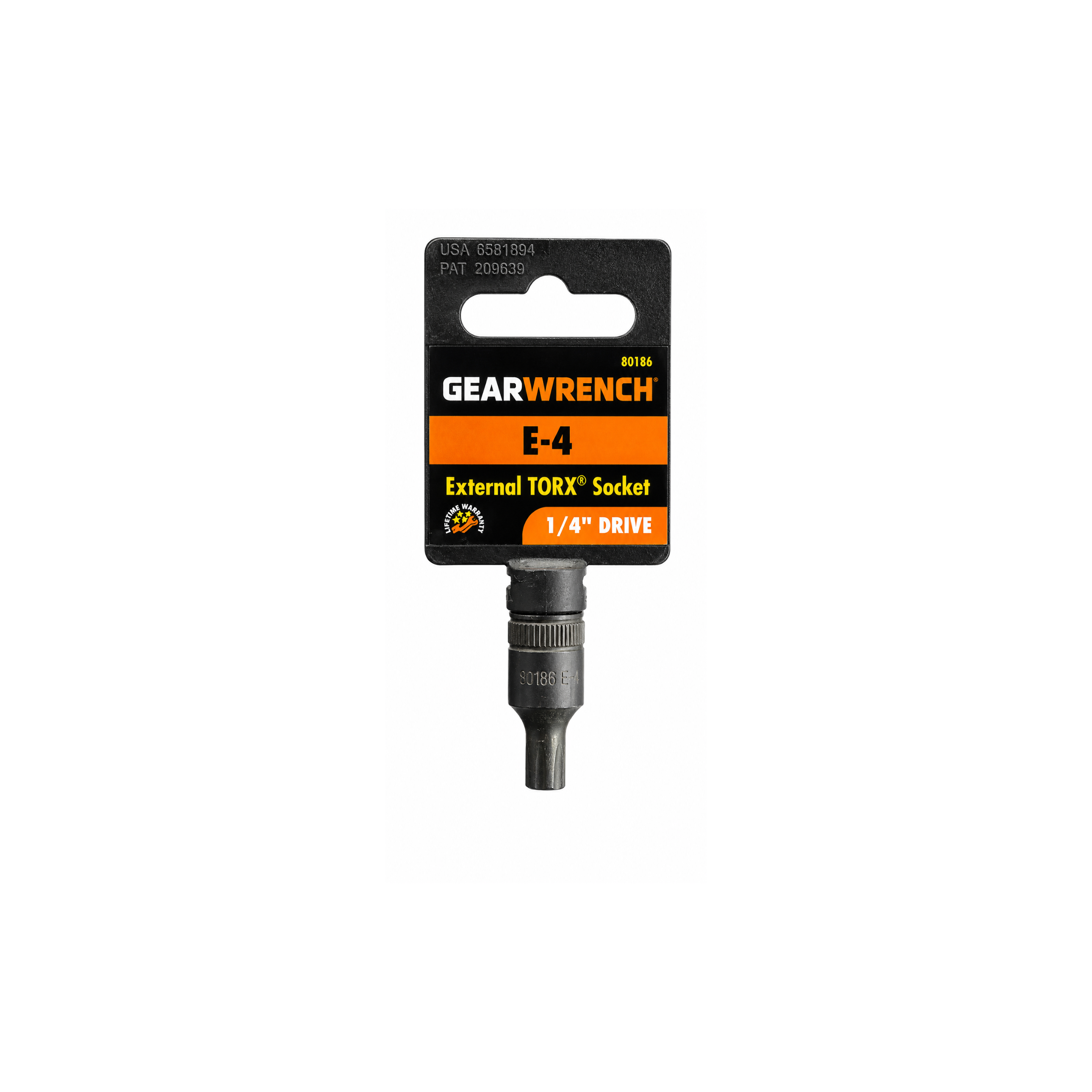 GEARWRENCH E-4 External TORX® Socket, 1/4" Drive (Model 80186)