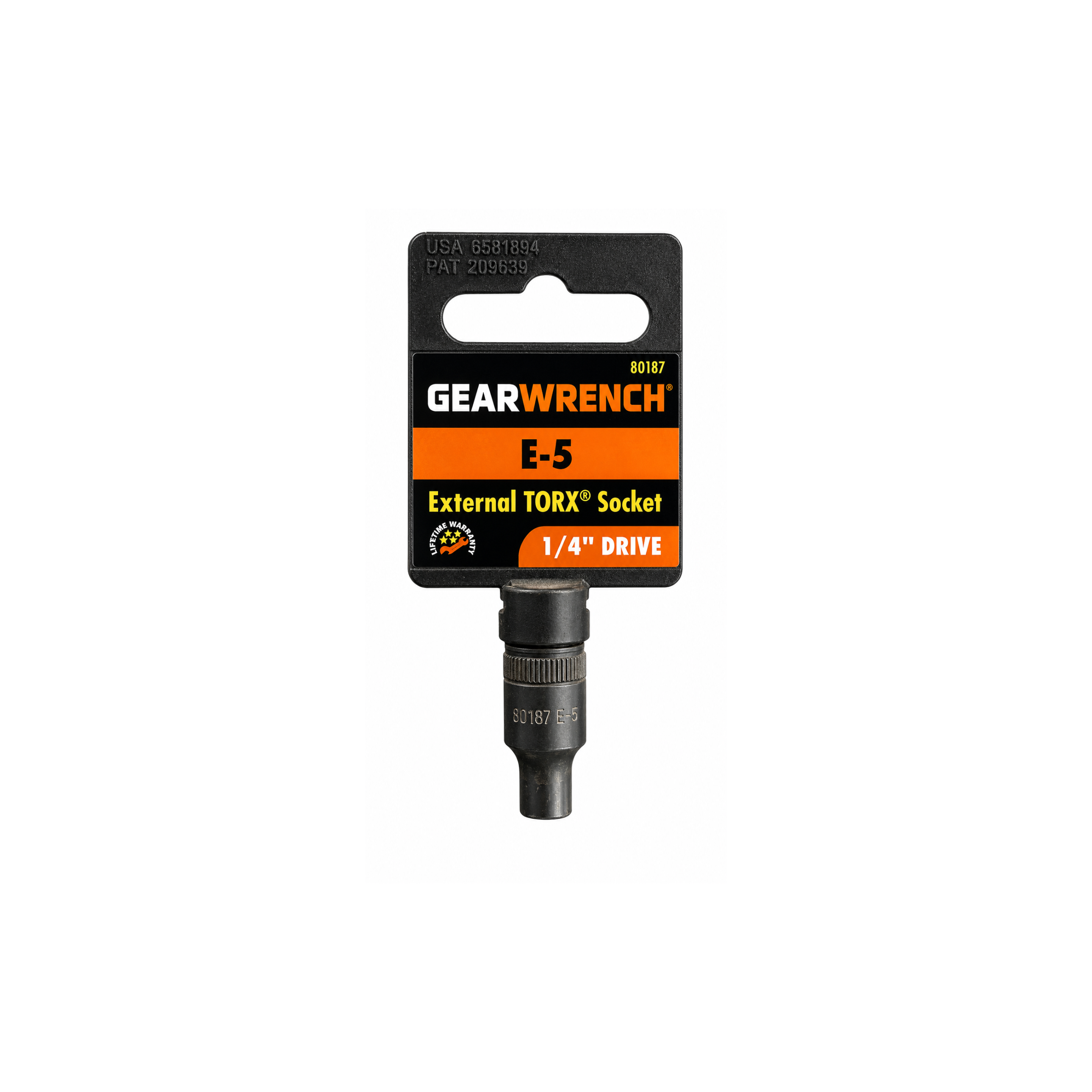GEARWRENCH E-5 External TORX® Socket, 1/4" Drive (Model 80187)