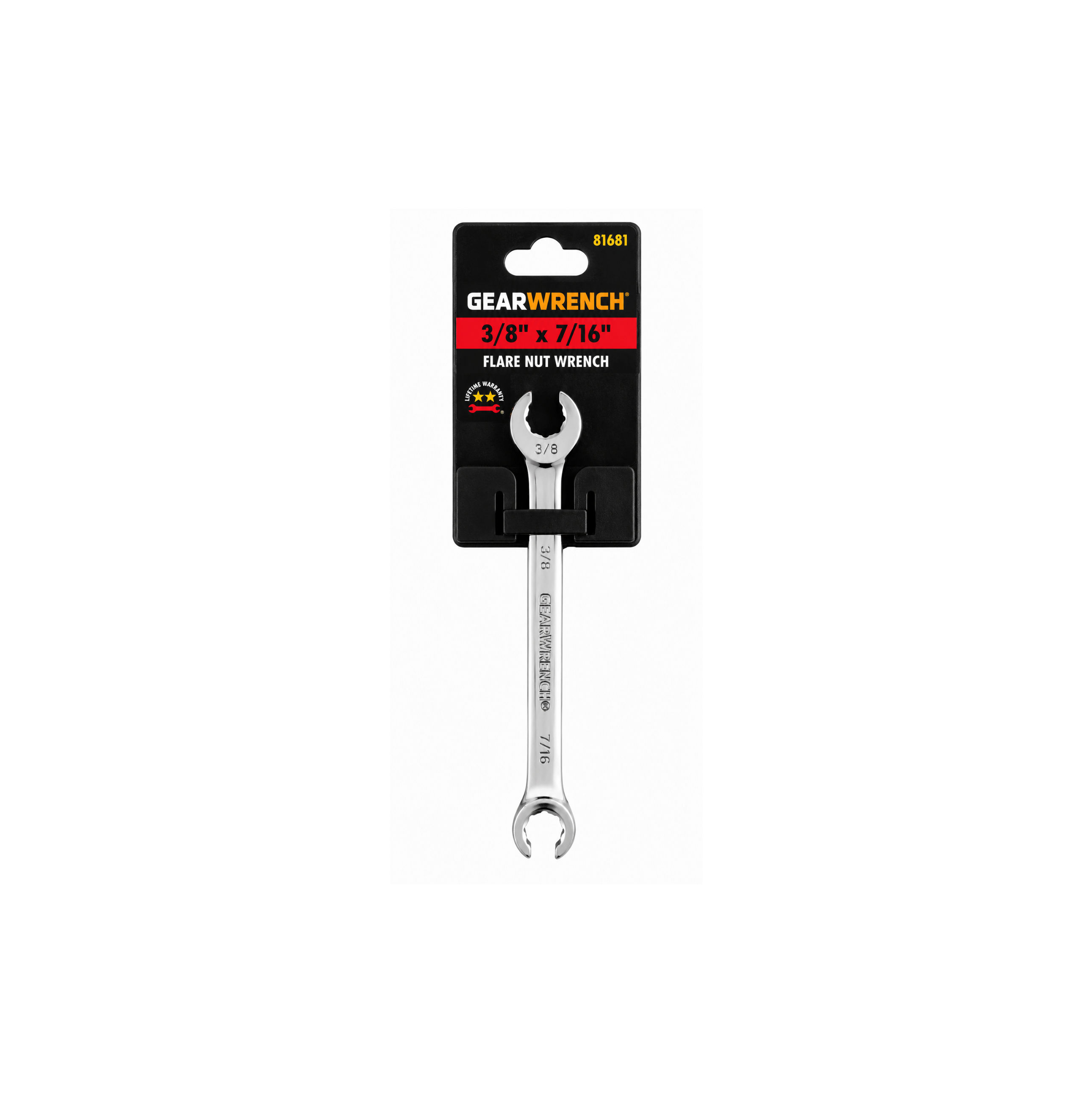 GEARWRENCH 3/8" × 7/16" Flare Nut Wrench (Model 81681)
