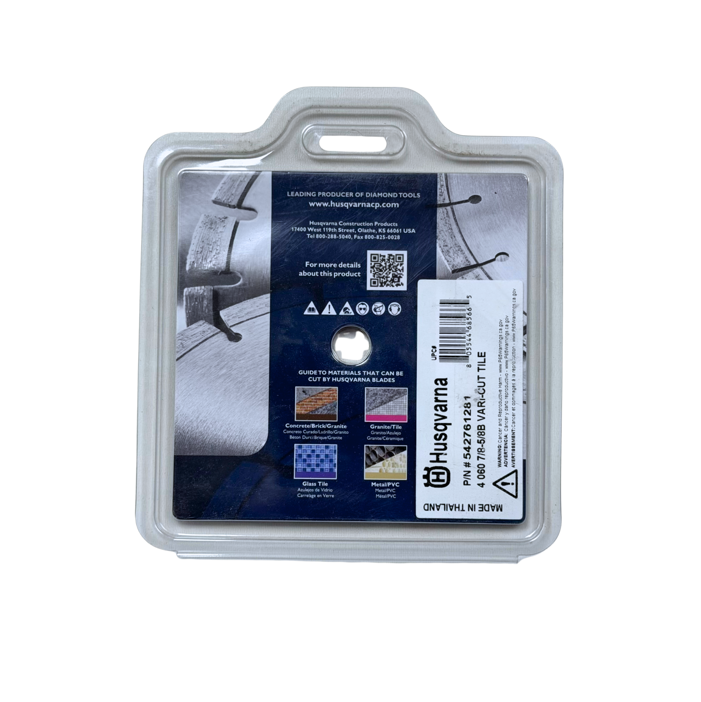 Husqvarna VARI-CUT TILE 4" Silver