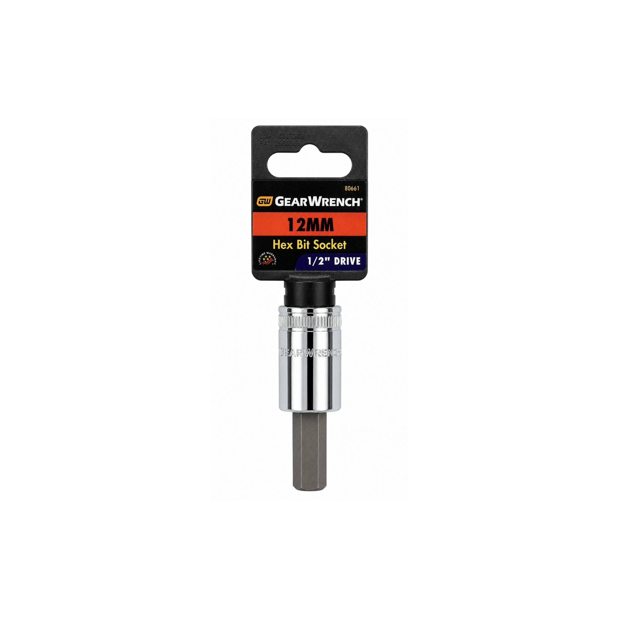 GEARWRENCH 12mm Hex Bit Socket, 1/2" Drive (Model 80661)